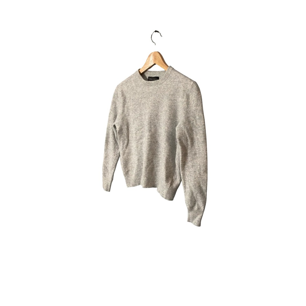 Christian Lacroix Gray Merino Wool Cashmere Blend Crew Neck Sweater Size M - Picture 5 of 8